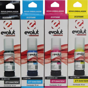 Kit 4 Refils de Tinta para Uso Epson 544 Compatível